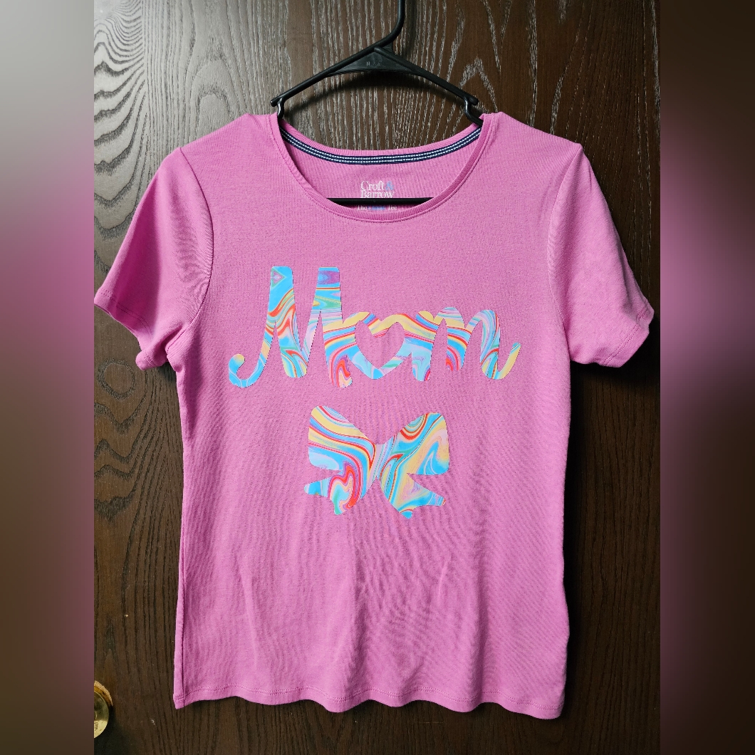 Handcrafted New Mom Shirt With Bow